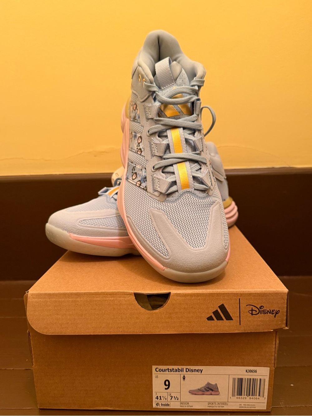 ADIDAS DISNEY PRINCESS COURT STABIL INDOOR SHOES Cinderella NEW